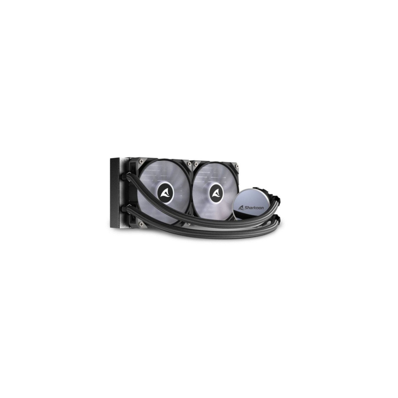 Sharkoon S70 RGB - 240mm AIO Liquid Cooler - Black, ARGB, 2x120mm PWM Fans — Buy in Cyprus with Fast Delivery