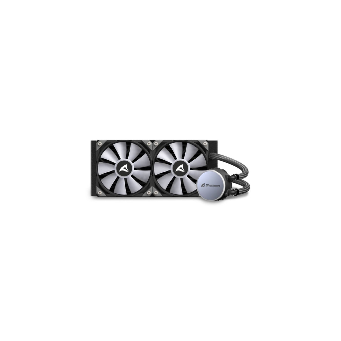 Sharkoon S70 RGB - 240mm AIO Liquid Cooler - Black, ARGB, 2x120mm PWM Fans — Buy in Cyprus with Fast Delivery