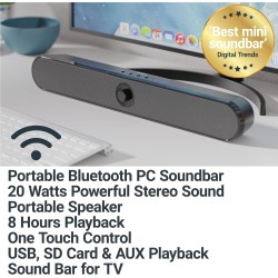 Buy Majority ATLAS PC Soundbar - 20W BT & USB in Cyprus, Nicosia, Limassol, Larnaka, Pafos