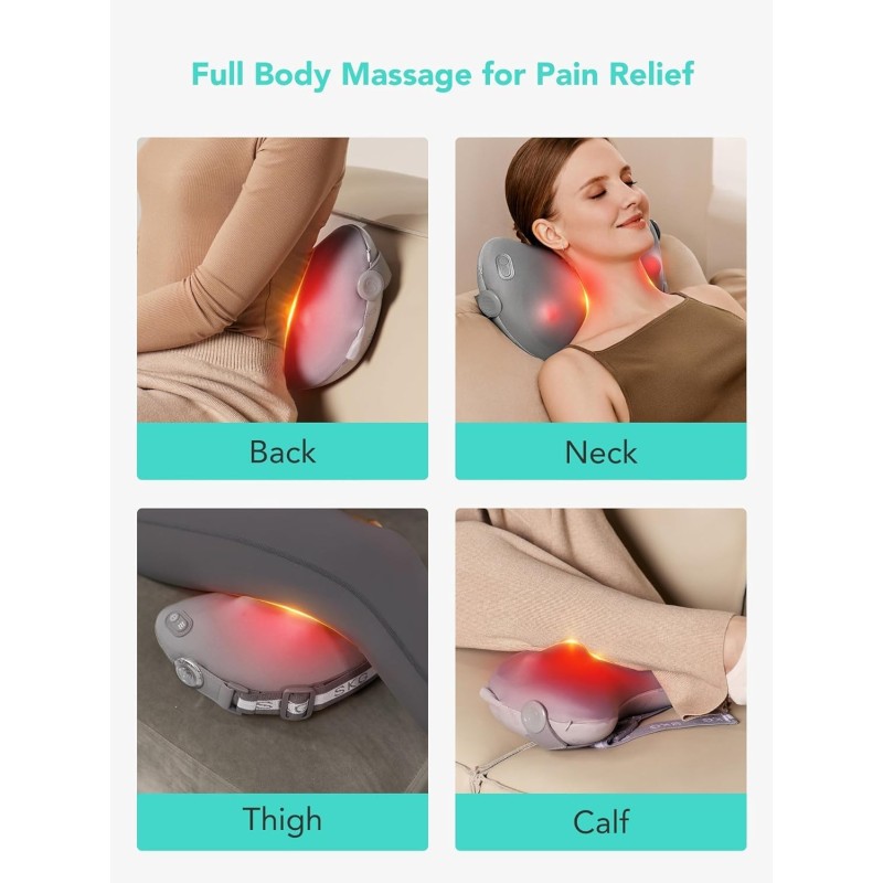 Buy SKG Back-Waist-Neck Wireless Massager with Heat - T1-2 Pro - Back-Waist-Neck... in Cyprus, Nicosia, Limassol, Larnaka, Pafos