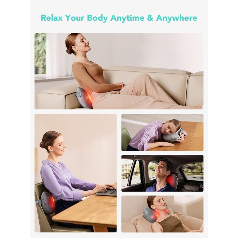 Buy SKG Back-Waist-Neck Wireless Massager with Heat - T1-2 Pro - Back-Waist-Neck... in Cyprus, Nicosia, Limassol, Larnaka, Pafos