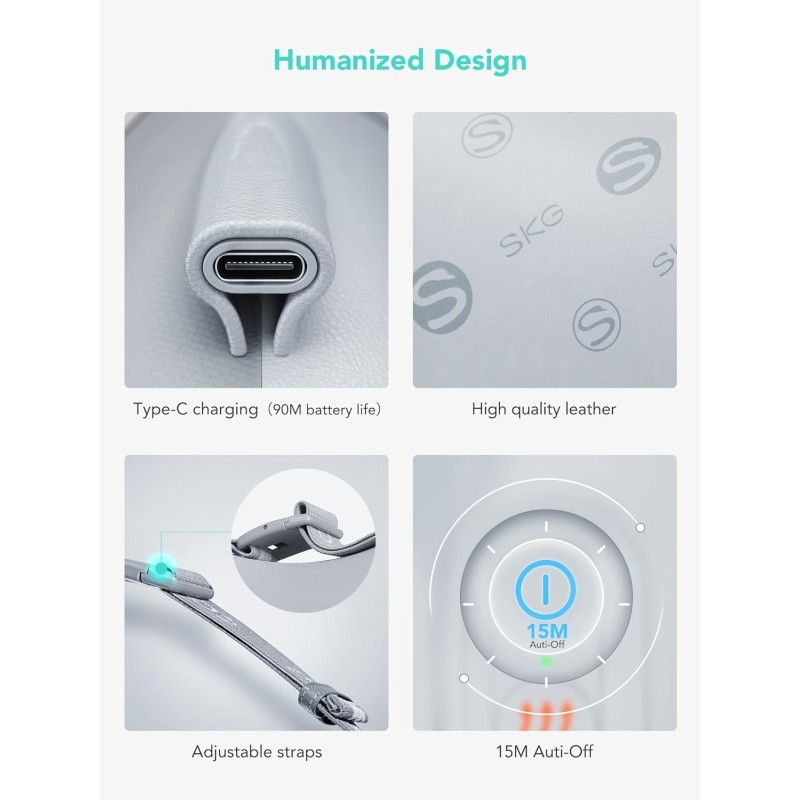 Buy SKG Back-Waist-Neck Wireless Massager with Heat - T1-2 Pro - Back-Waist-Neck... in Cyprus, Nicosia, Limassol, Larnaka, Pafos