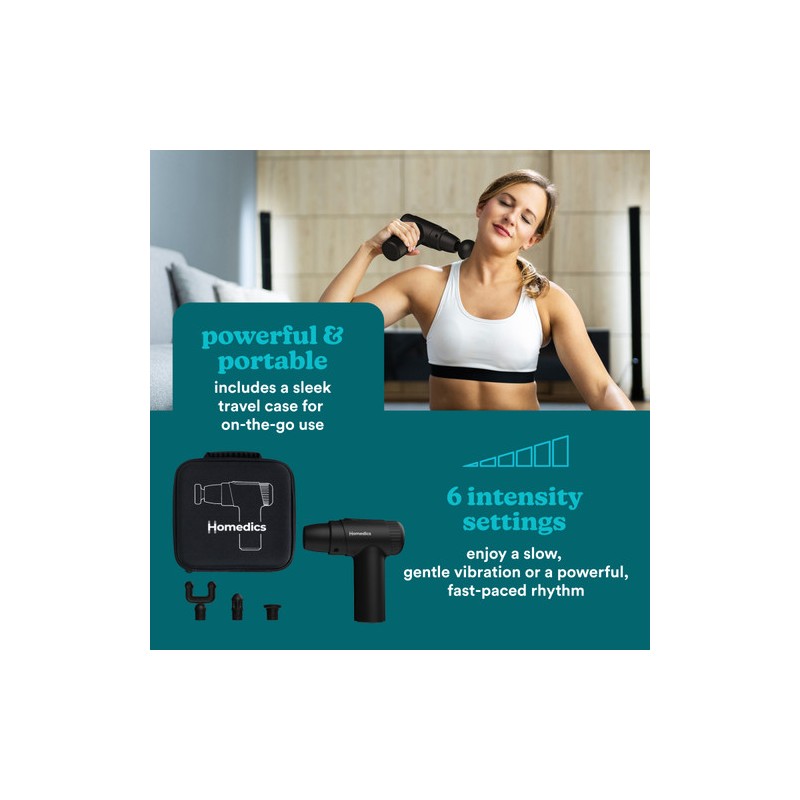 Buy Homedics Mini Massage Gun - PGM-45BK - Mini Massage Gun in Cyprus, Nicosia, Limassol, Larnaka, Pafos