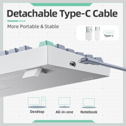 Buy Machenike Grey Mechanical Gaming Keyboard 94 Brown Switch Keys - K500-B94 - ... in Cyprus, Nicosia, Limassol, Larnaka, Pafos