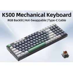 Machenike K500-B94 Grey 94-Key Brown Switch Mechanical Gaming Keyboard (Boxed) — Buy in Cyprus with Fast Delivery