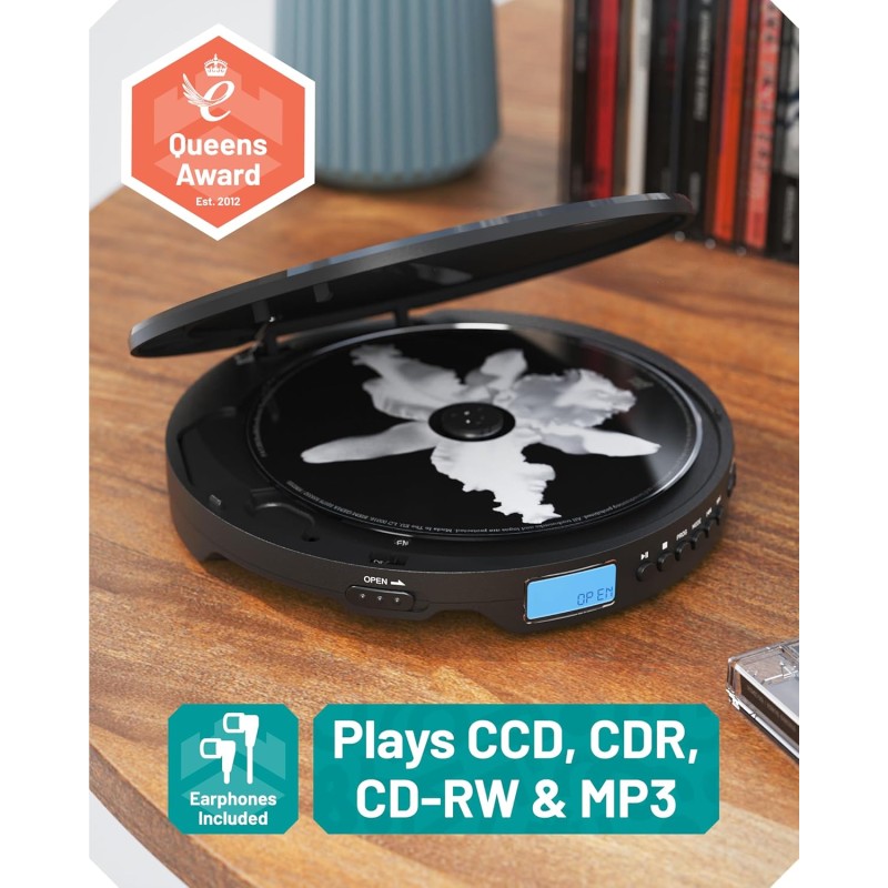 Buy Majority Portable CD Player Oakcastle - CD10 - Incl. Earphones, 2x AA Line out in Cyprus, Nicosia, Limassol, Larnaka, Pafos