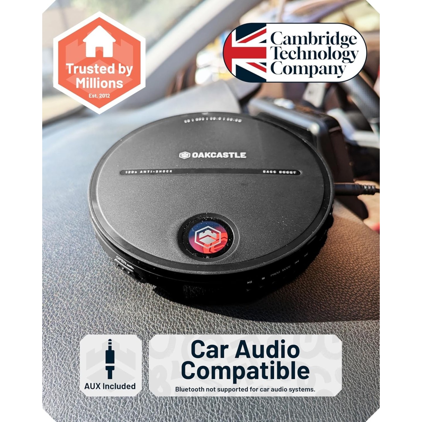 Majority Portable CD Player Oakcastle - CD10 - Incl. Earphones, 2x AA Line out — Buy in Cyprus with Fast Delivery