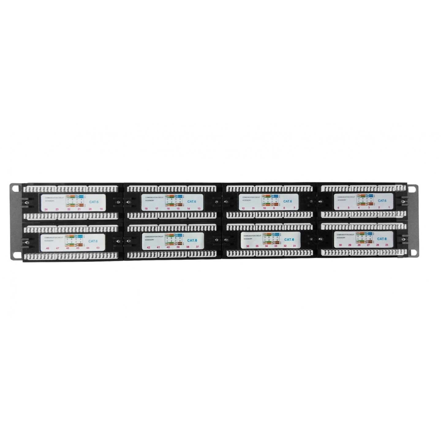 DigitMX NETPRO Patch Panel - NP-CPP48C6 - 48Port CAT6 Patch Panel — Buy in Cyprus with Fast Delivery