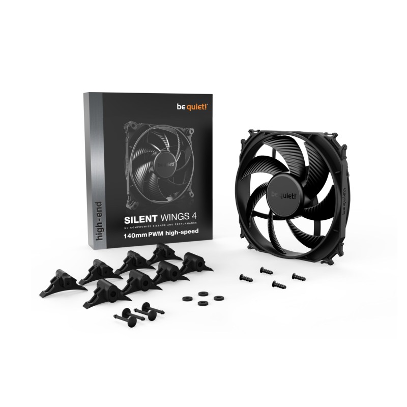 Buy Be Quiet Silent Wings 4 140mm PWM High-Speed Case Fan - Black, 1900 RPM, 78.... in Cyprus, Nicosia, Limassol, Larnaka, Pafos
