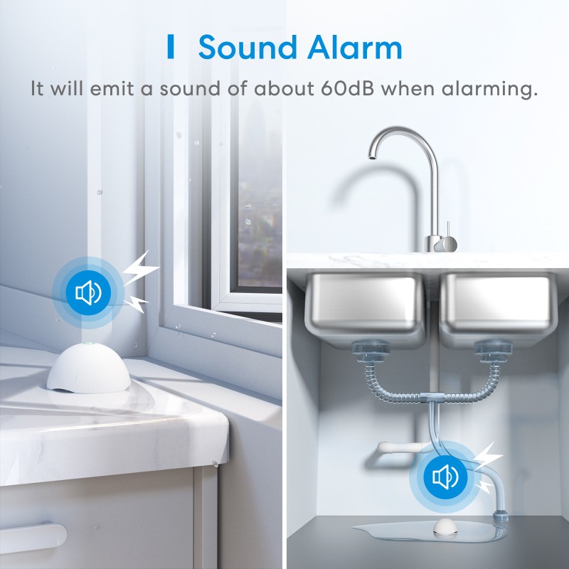 Buy Meross HomeKit Smart Water Leak Sensor - MS400HK-UK - HomeKit in Cyprus, Nicosia, Limassol, Larnaka, Pafos