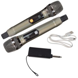 Buy QTX J-MIC Dual UHF Handheld Wireless Microphones - 171.824UK - Dual UHF Hand... in Cyprus, Nicosia, Limassol, Larnaka, Pafos