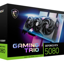 MSI GeForce RTX 5080 GAMING TRIO OC - 16GB GDDR7, Boost 2700 MHz, Black, 3-Fan — Buy in Cyprus with Fast Delivery