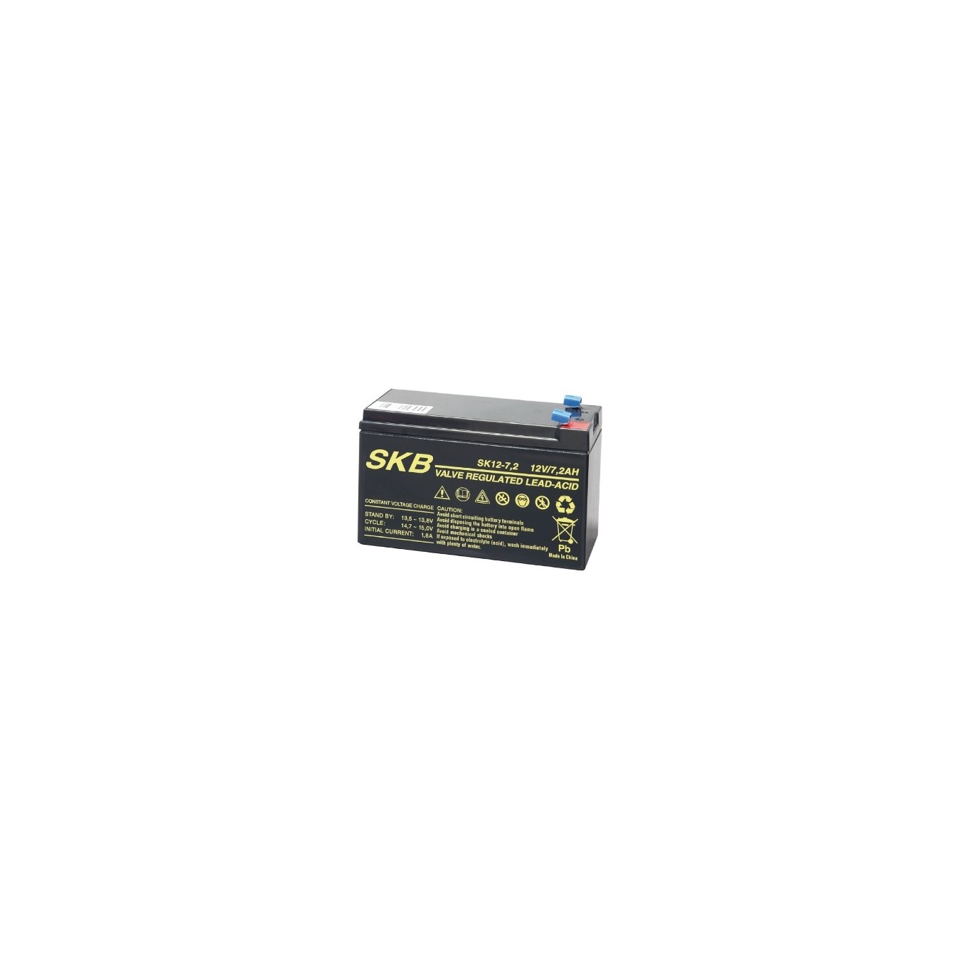 SKB SK12-7.2 Lead Acid Battery – 12V 7.2Ah | Armenius Store