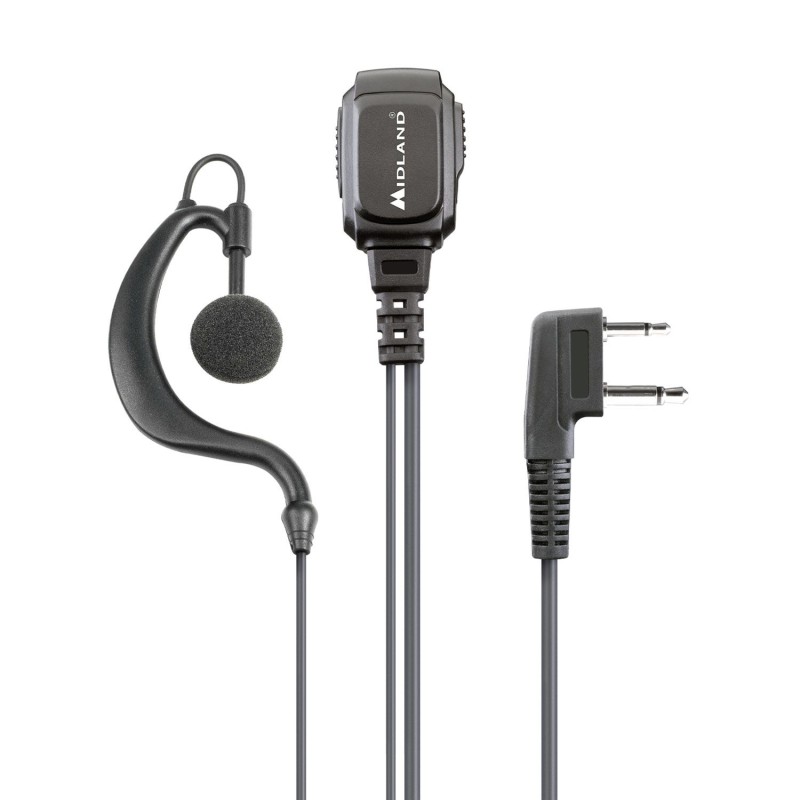 Midland MA21-L Pro Clip Microphone Earphone - 2-Pin L-Plug (Boxed) — Buy in Cyprus with Fast Delivery