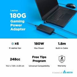 Buy Innergie Laptop Power Adapter - 180G - 180W UK with 5 Laptop Tips in Cyprus, Nicosia, Limassol, Larnaka, Pafos