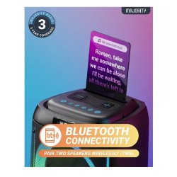 Buy Majority Speakers Portable Karaoke - PULSE P4 - 420W Wireless Mic BT USB RGB UK in Cyprus, Nicosia, Limassol, Larnaka, Pafos