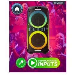 Buy Majority Speakers Portable Karaoke - PULSE P4 - 420W Wireless Mic BT USB RGB UK in Cyprus, Nicosia, Limassol, Larnaka, Pafos