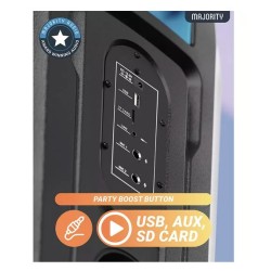Buy Majority Speakers Portable Karaoke - PULSE P4 - 420W Wireless Mic BT USB RGB UK in Cyprus, Nicosia, Limassol, Larnaka, Pafos