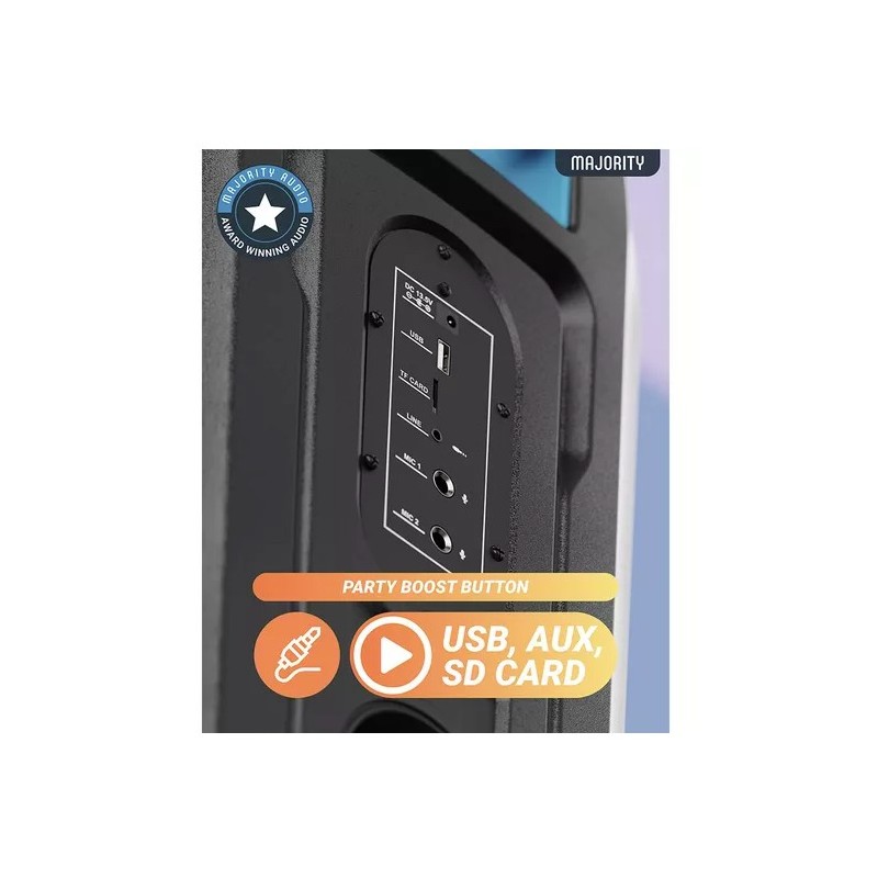 Buy Majority Speakers Portable Karaoke - PULSE P4 - 420W Wireless Mic BT USB RGB UK in Cyprus, Nicosia, Limassol, Larnaka, Pafos