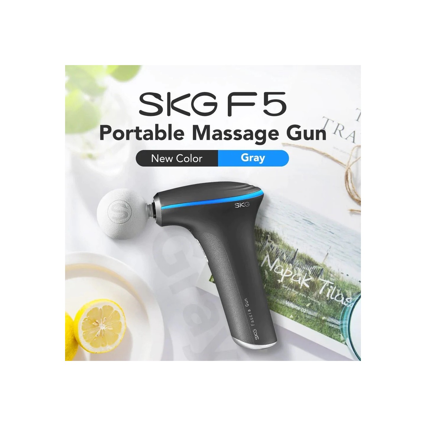 SKG Body Gun Massager - F5-EN - Mini Grey — Buy in Cyprus with Fast Delivery