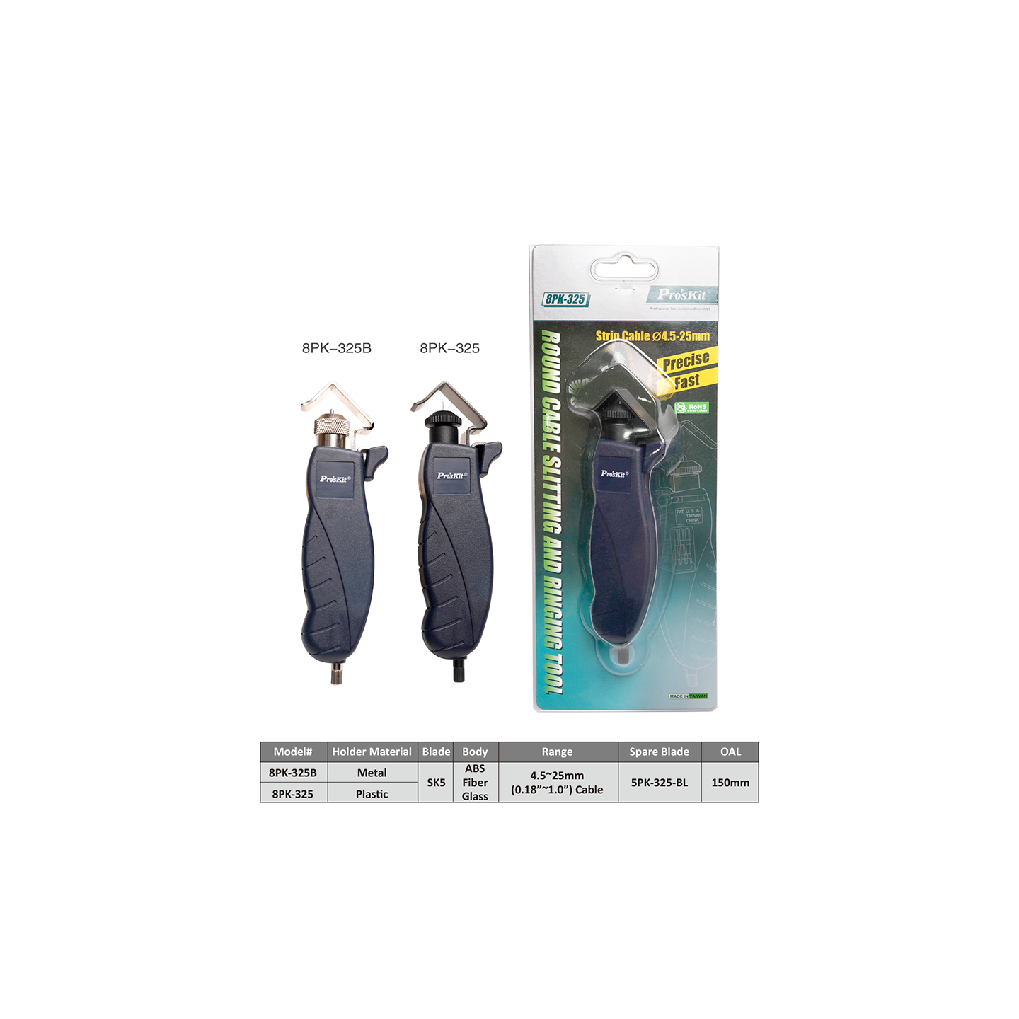 Proskit Wire Slitting and Ringing Tool - 325B - 4.5-25mm 8PK — Buy in Cyprus with Fast Delivery