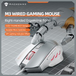 Buy Machenike Wired Gaming Mouse Gray - M3 - Wired Gaming Mouse Gray in Cyprus, Nicosia, Limassol, Larnaka, Pafos
