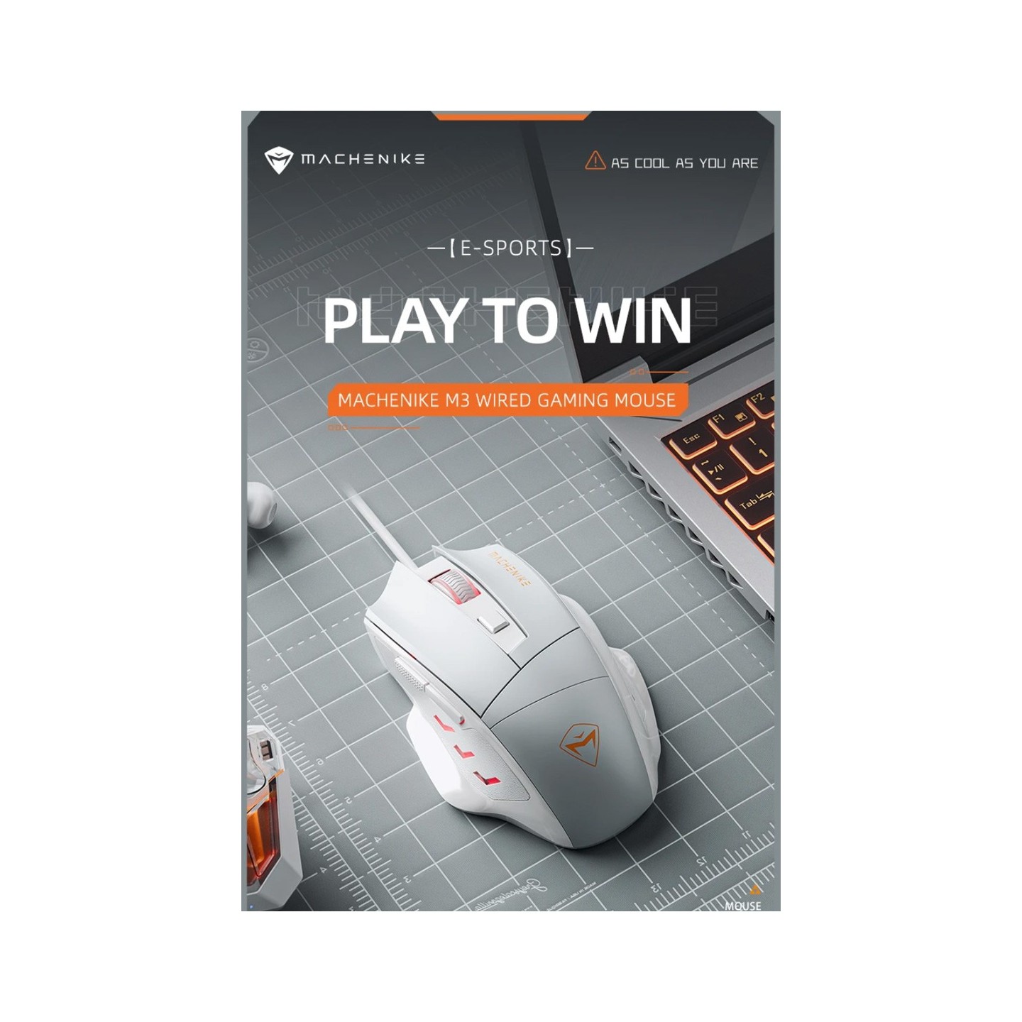 Machenike M3 Wired Gaming Mouse Gray (Boxed) — Buy in Cyprus with Fast Delivery