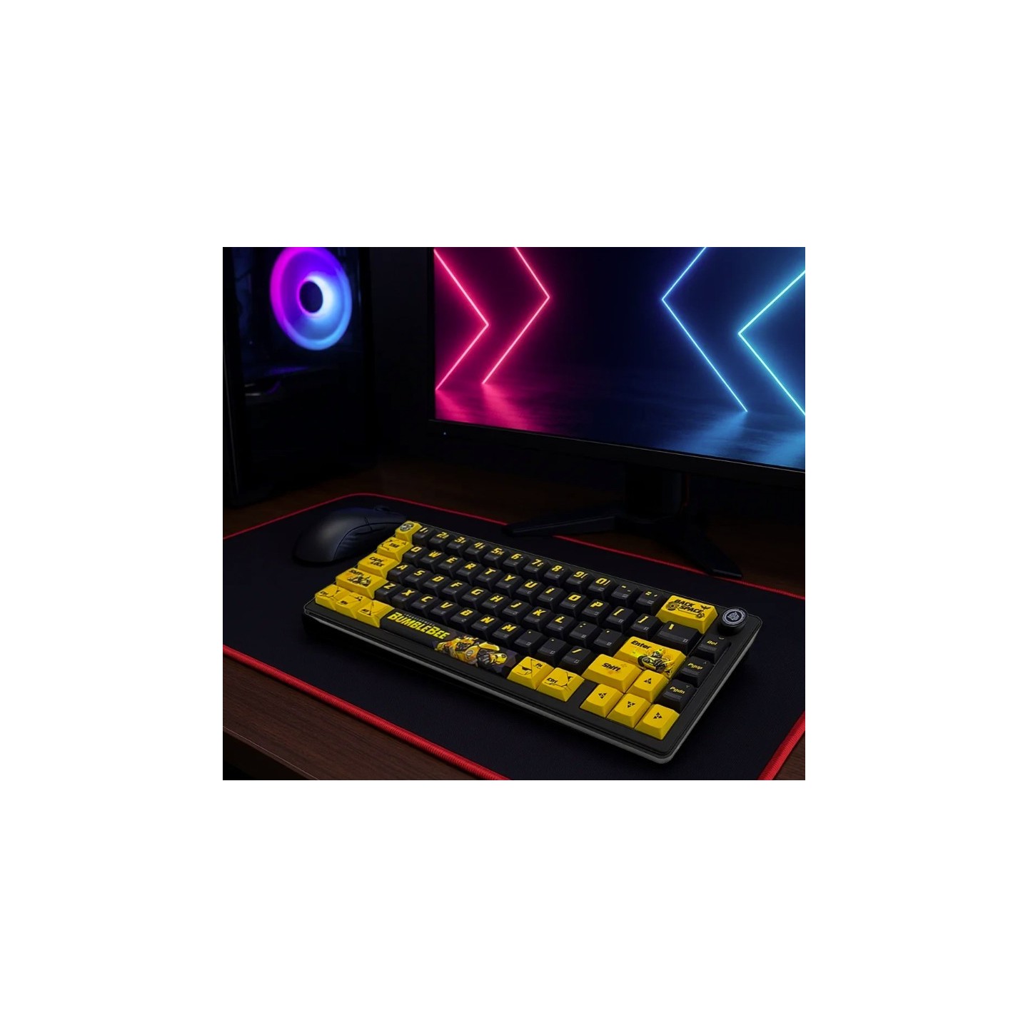 Transformers TF-GK02 Bumblebee 66-Key Mechanical Keyboard Tri-Mode (Boxed) — Buy in Cyprus with Fast Delivery