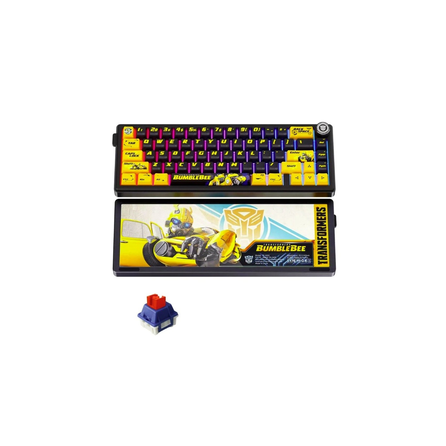 Transformers TF-GK02 Bumblebee 66-Key Mechanical Keyboard Tri-Mode (Boxed) — Buy in Cyprus with Fast Delivery