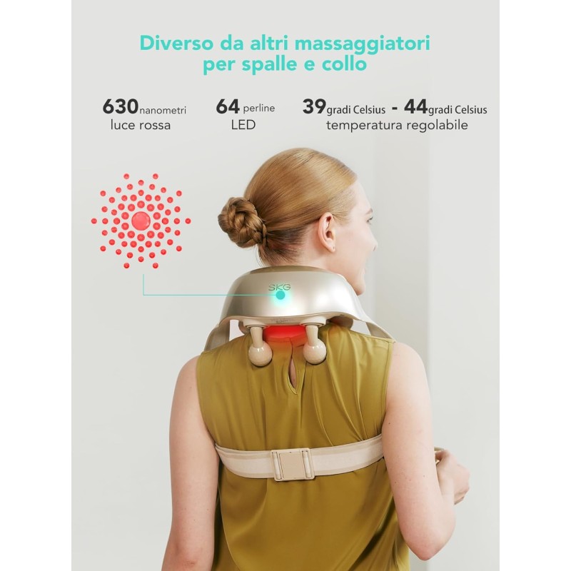 Buy SKG Neck & Shoulder Massager - H7-Ultra - with White Massage Heads in Cyprus, Nicosia, Limassol, Larnaka, Pafos