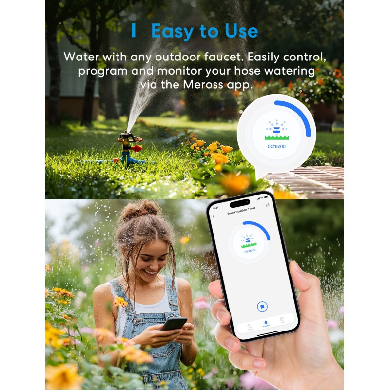 Buy Meross Homekit Smart Wi-Fi Sprinkler Timer - MST100HK-EU - Meross Homekit Sm... in Cyprus, Nicosia, Limassol, Larnaka, Pafos