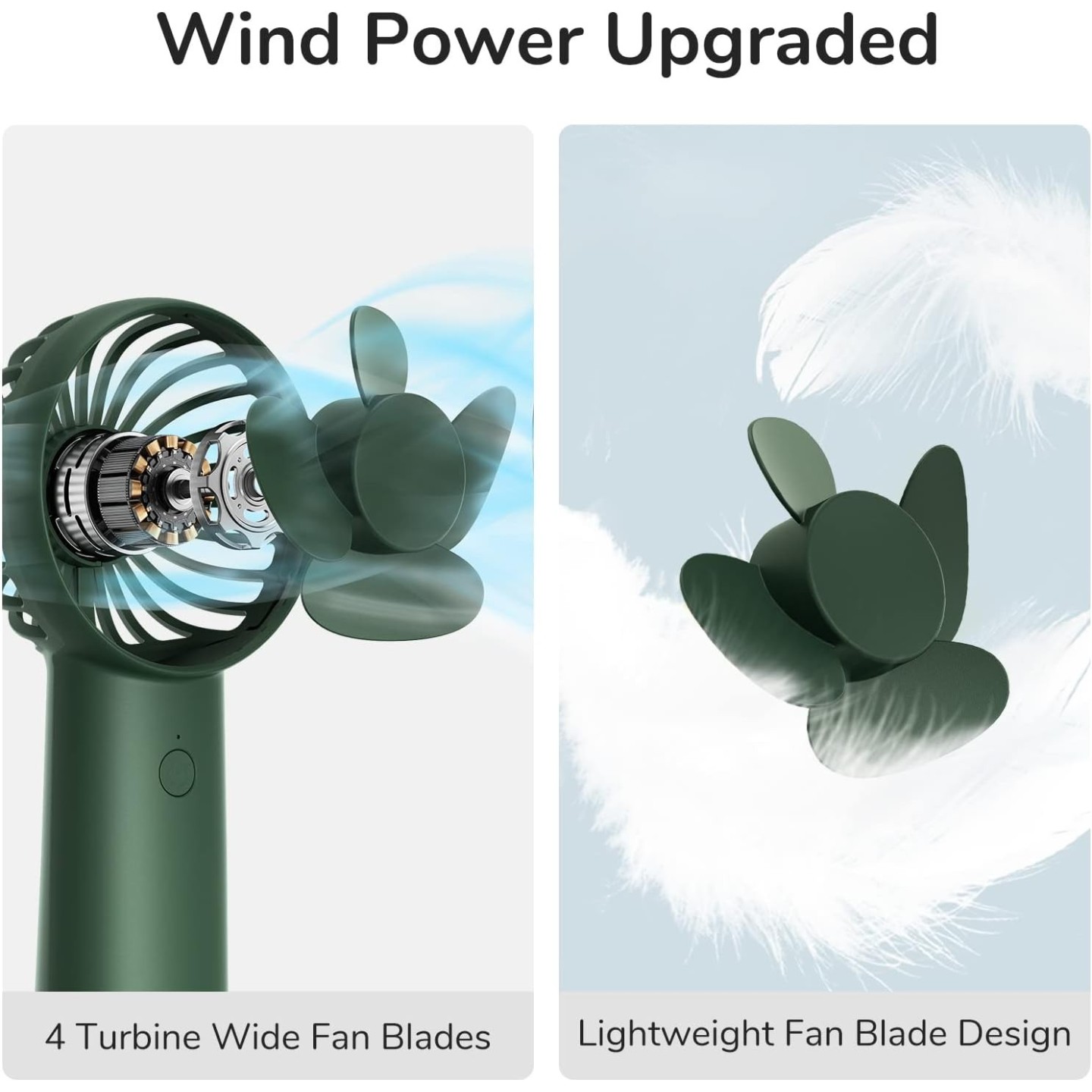 Jisulife Portable Personal Fan - FA20X - Green — Buy in Cyprus with Fast Delivery