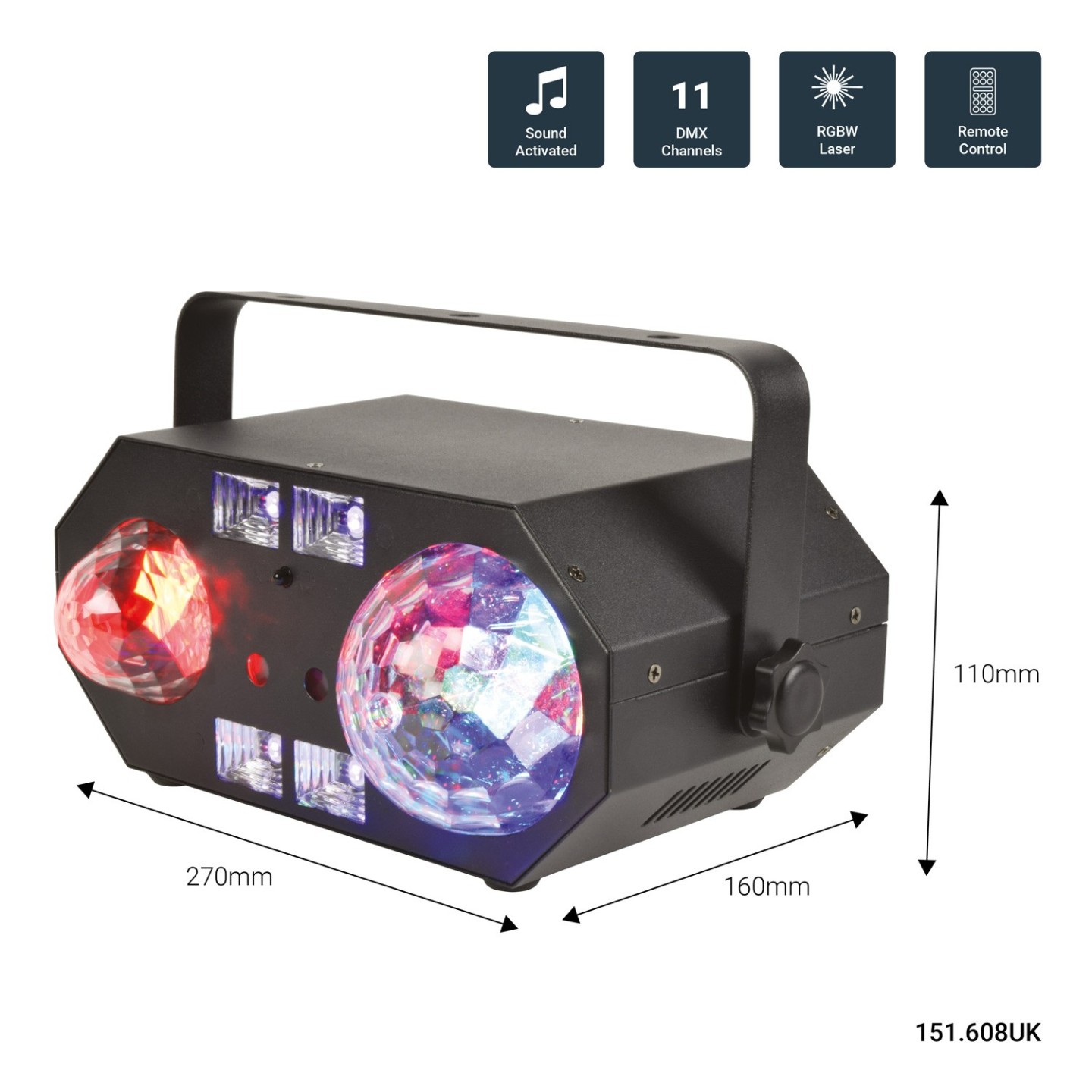 QTX Tetra Moonflower Ripple Strobe UV Laser - 151.608UK - Moonflower Ripple Strobe UV Laser — Buy in Cyprus with Fast Delivery