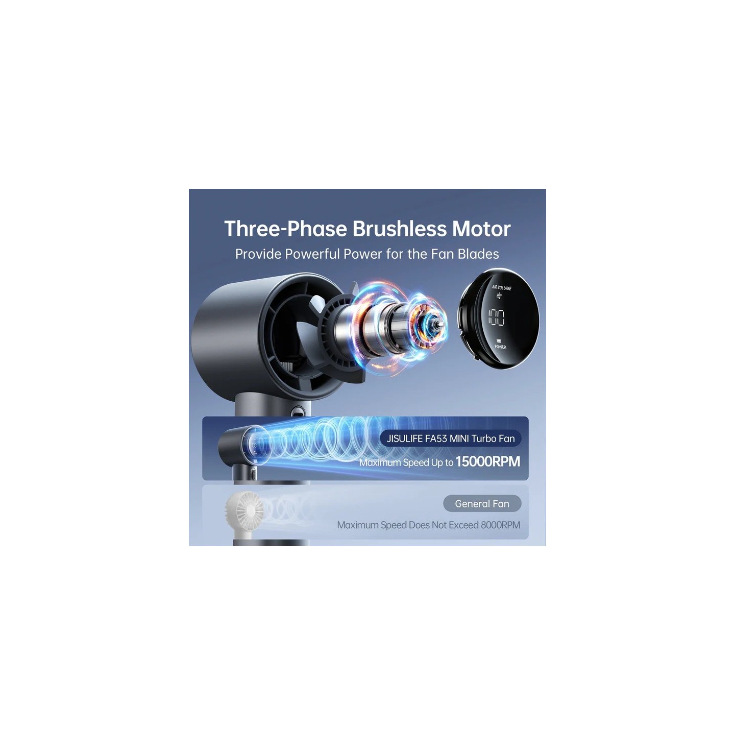 Jisulife Portable Personal Fan - Pro1 S - Black — Buy in Cyprus with Fast Delivery