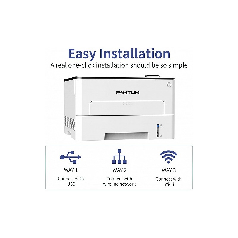Buy Pantum Laser Printer - P3305DW - Fast Speed MPS Laser Printer WiFi Duplex in Cyprus, Nicosia, Limassol, Larnaka, Pafos