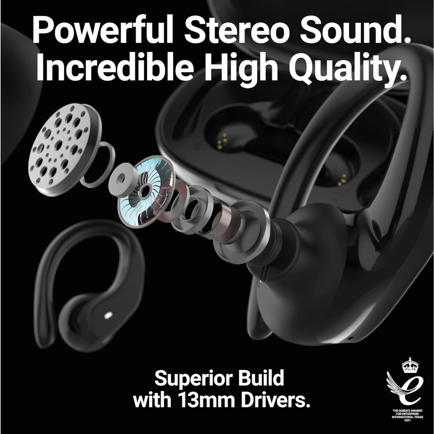 Majority TRU-Sport TWS Earphones - IPX7 - Black — Buy in Cyprus with Fast Delivery