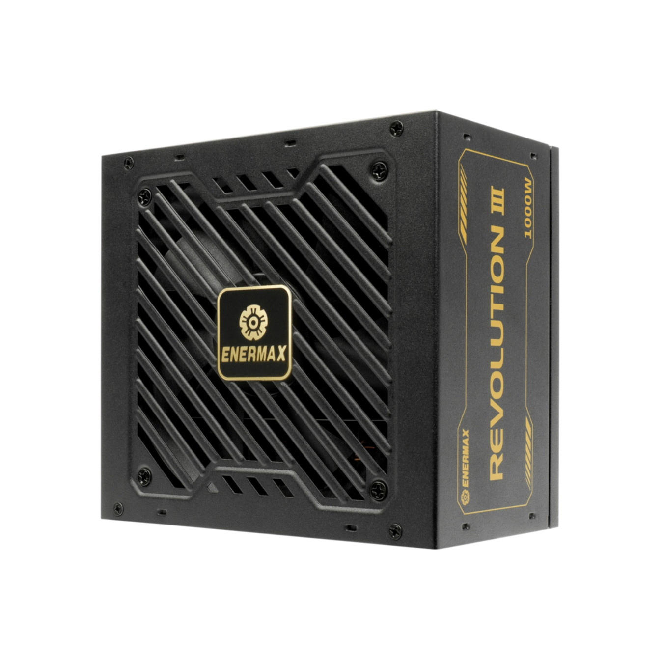 Enermax Revolution 3 1000W ATX 3.1 PSU - 80 PLUS Gold, Fully-Modular, Black, PCIe 12VHPWR & 6+2