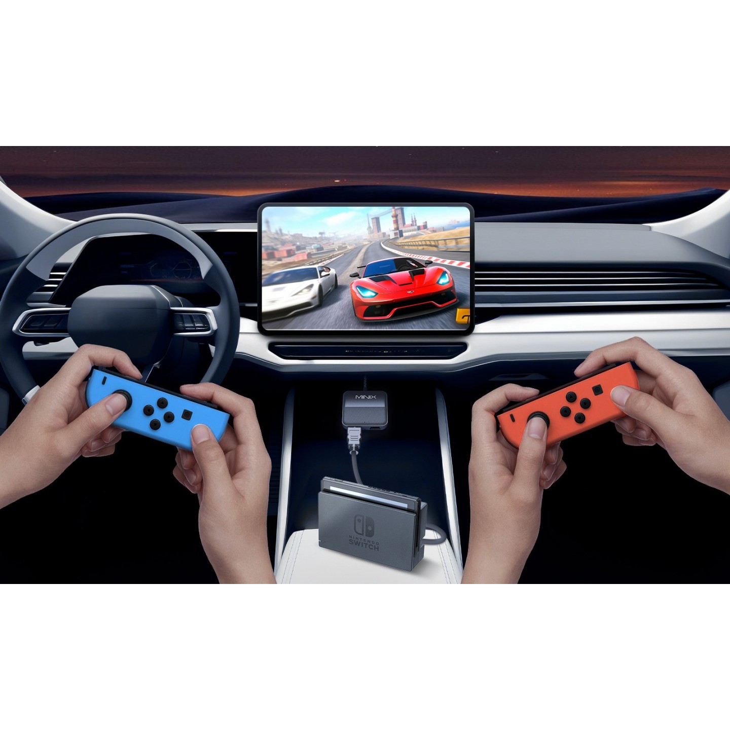 MINIX Car Media Hub - CA361 Plus - Wired to Wireless CarPlay Android Auto HDMI-IN USB Media Hub