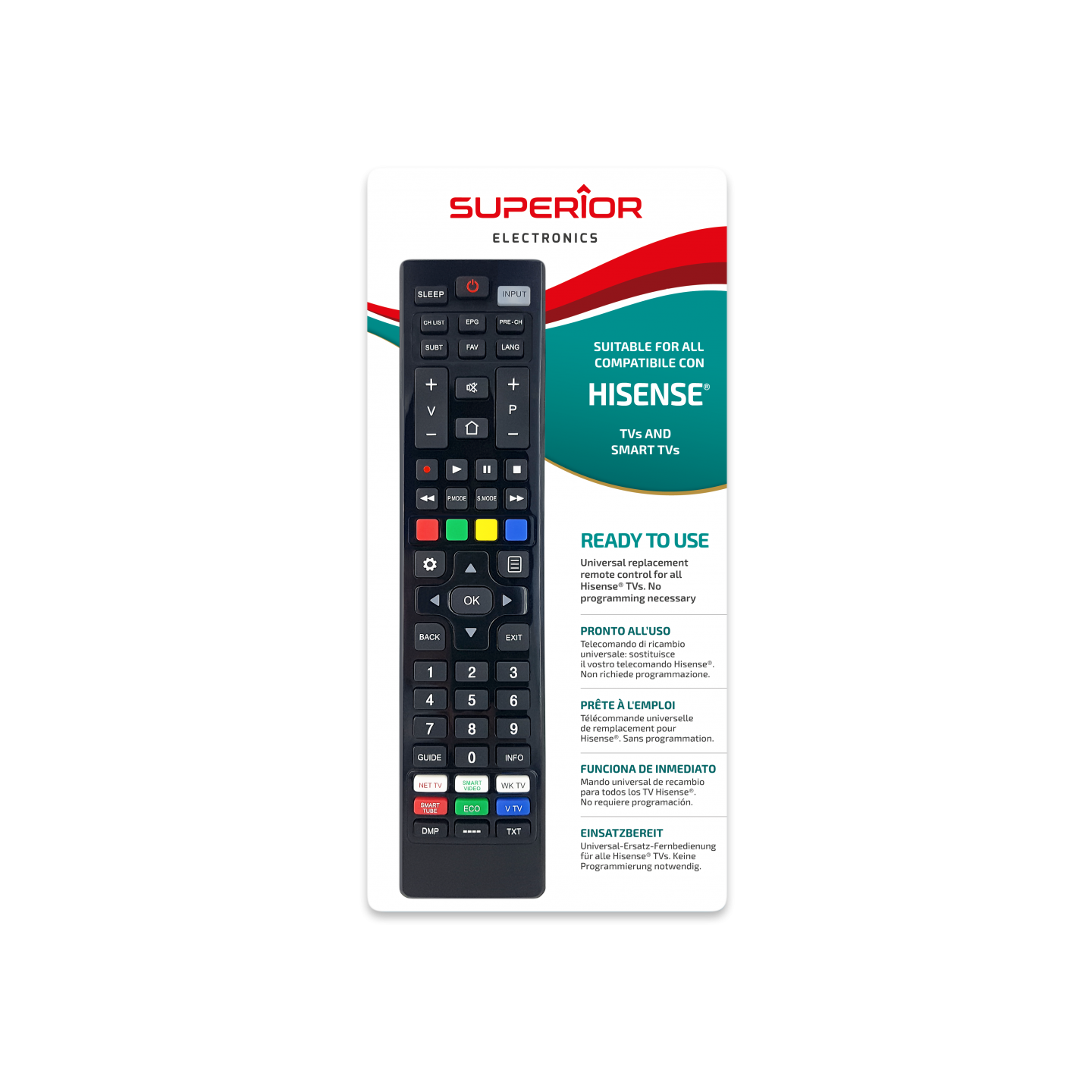 Superior HISENSE TV Replacement Remote Control - SMART — Buy in Cyprus with Fast Delivery