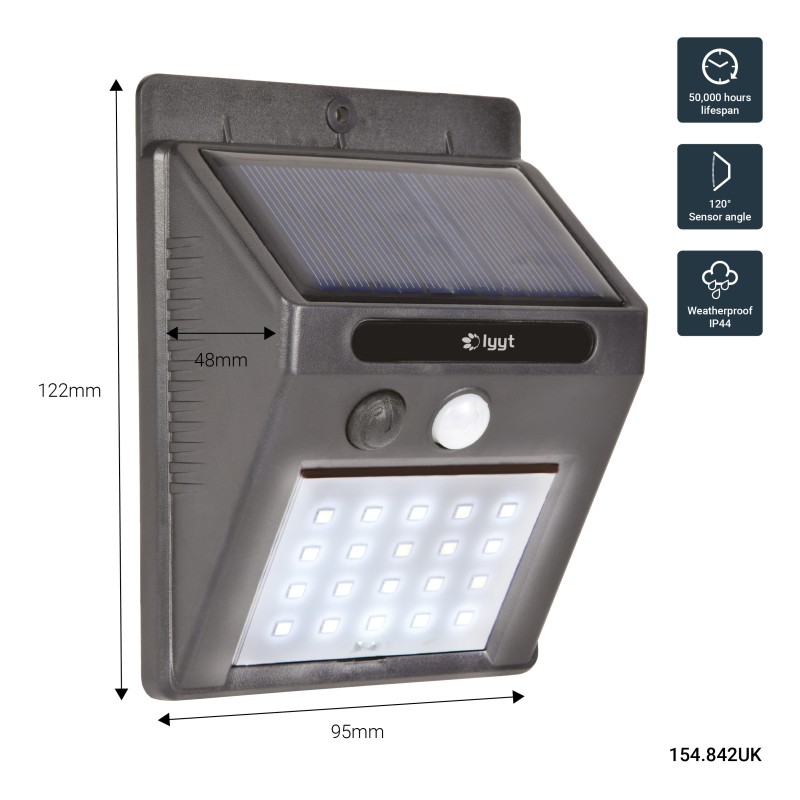 Buy LYYT Solar Security Light - 154.842UK - 20 LED Solar Security Light with Mot... in Cyprus, Nicosia, Limassol, Larnaka, Pafos