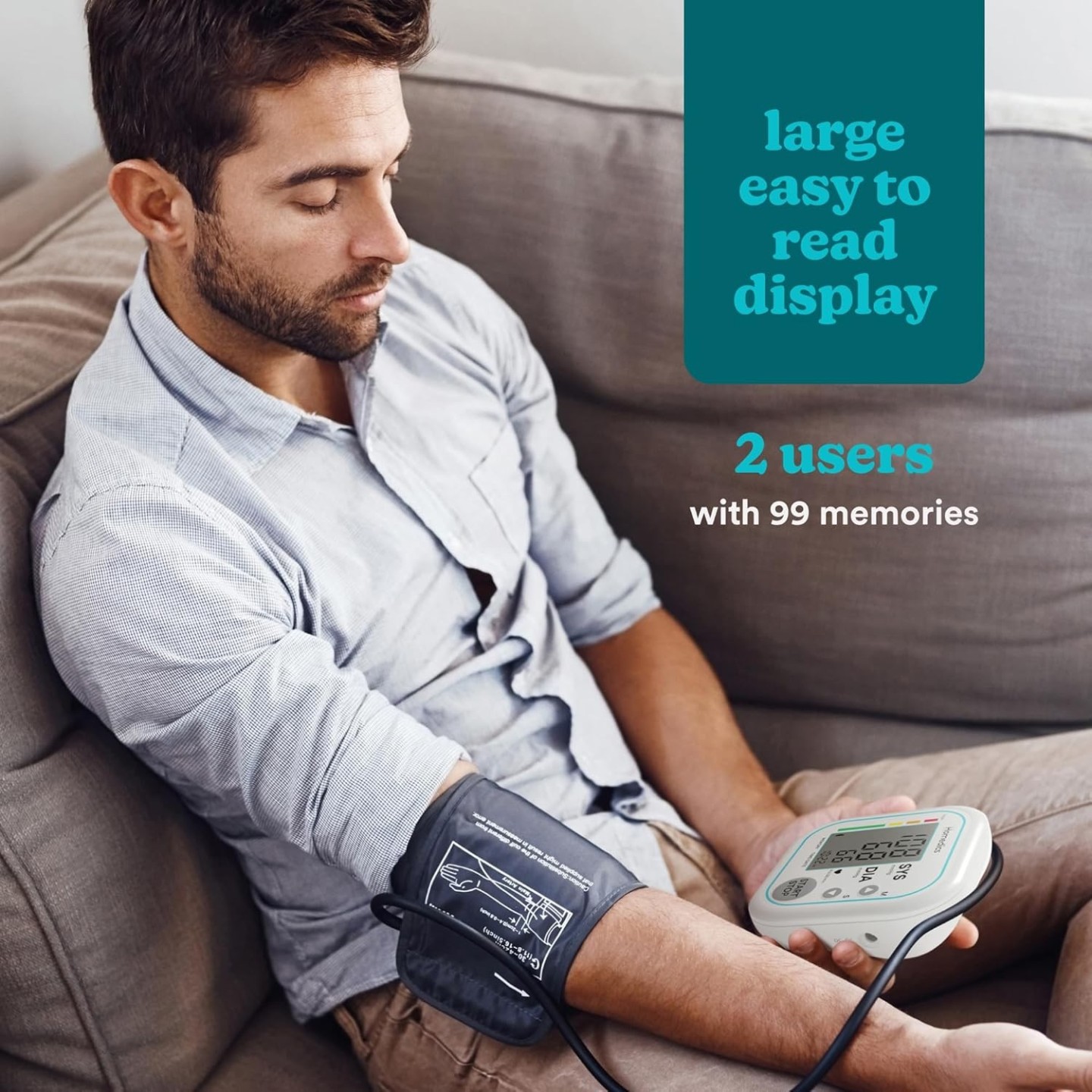 HoMedics Diagnostics Blood Pressure Monitor - BPA-5020 - Arm Auto — Buy in Cyprus with Fast Delivery