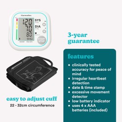 Buy HoMedics Diagnostics Blood Pressure Monitor - BPA-5020 - Arm Auto in Cyprus, Nicosia, Limassol, Larnaka, Pafos
