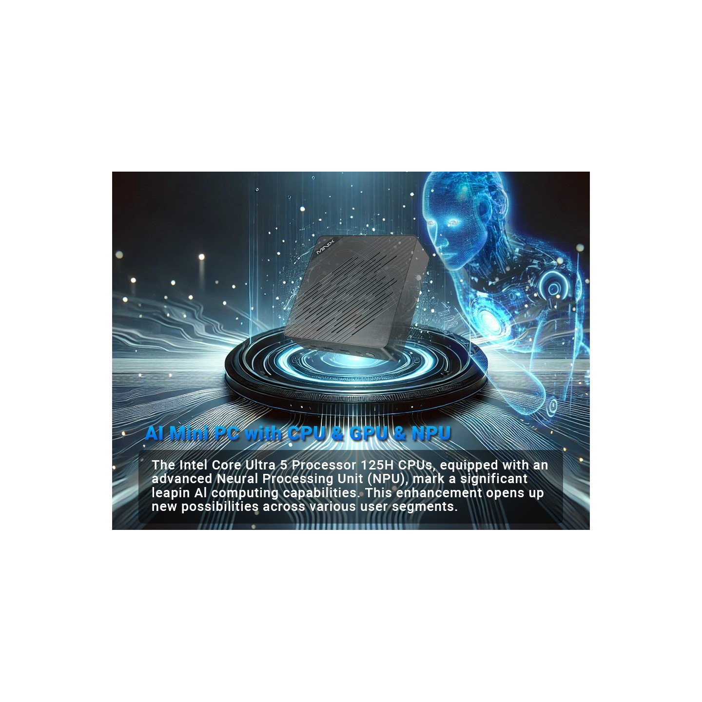 MINIX Elite EU512-AI Mini PC Ultra5-125H 16GB DDR5 512GB SSD (Boxed) — Buy in Cyprus with Fast Delivery