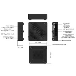Buy MINIX Mini PC - EU512-AI - Intel Core Ultra5-125H, 16GB DDR5, 512GB SSD, Dua... in Cyprus, Nicosia, Limassol, Larnaka, Pafos