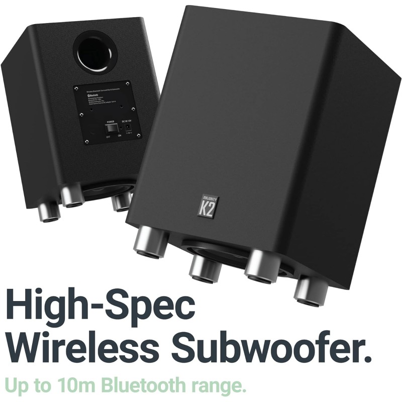 Buy Majority Soundbar - K2 - 150W Wireless Subwoofer BT-USB-HDMI in Cyprus, Nicosia, Limassol, Larnaka, Pafos