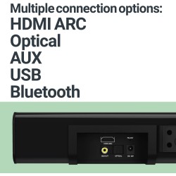 Buy Majority Soundbar - K2 - 150W Wireless Subwoofer BT-USB-HDMI in Cyprus, Nicosia, Limassol, Larnaka, Pafos