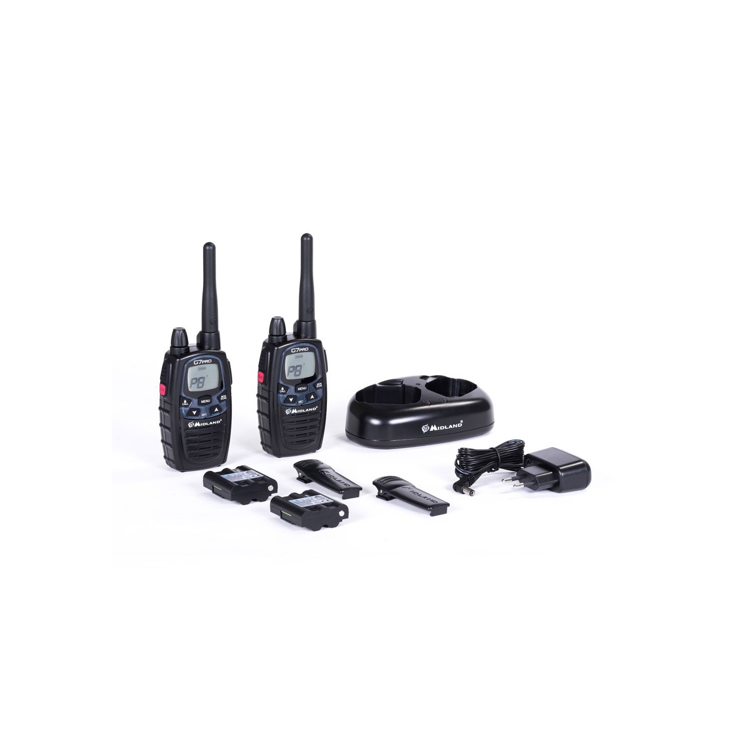 Midland PMR Radio Pair with Charging Dock - G7 Pro - PMR Radio Pair with Charging Dock — Buy in Cyprus with Fast Delivery
