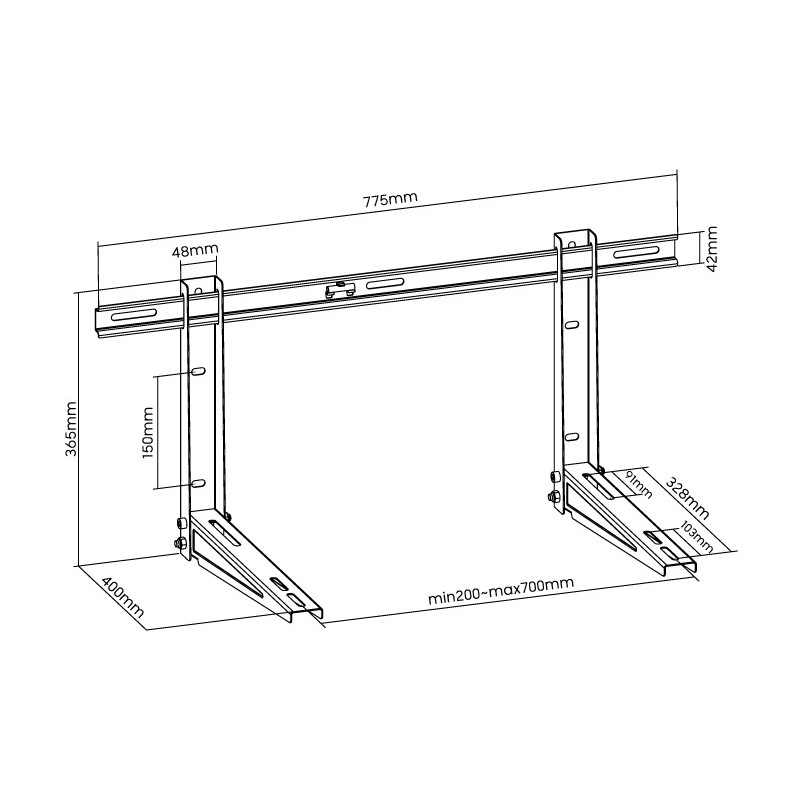 Buy Superior Air Fix Pro - SUPSAW002 - Universal Air Condition Bracket in Cyprus, Nicosia, Limassol, Larnaka, Pafos