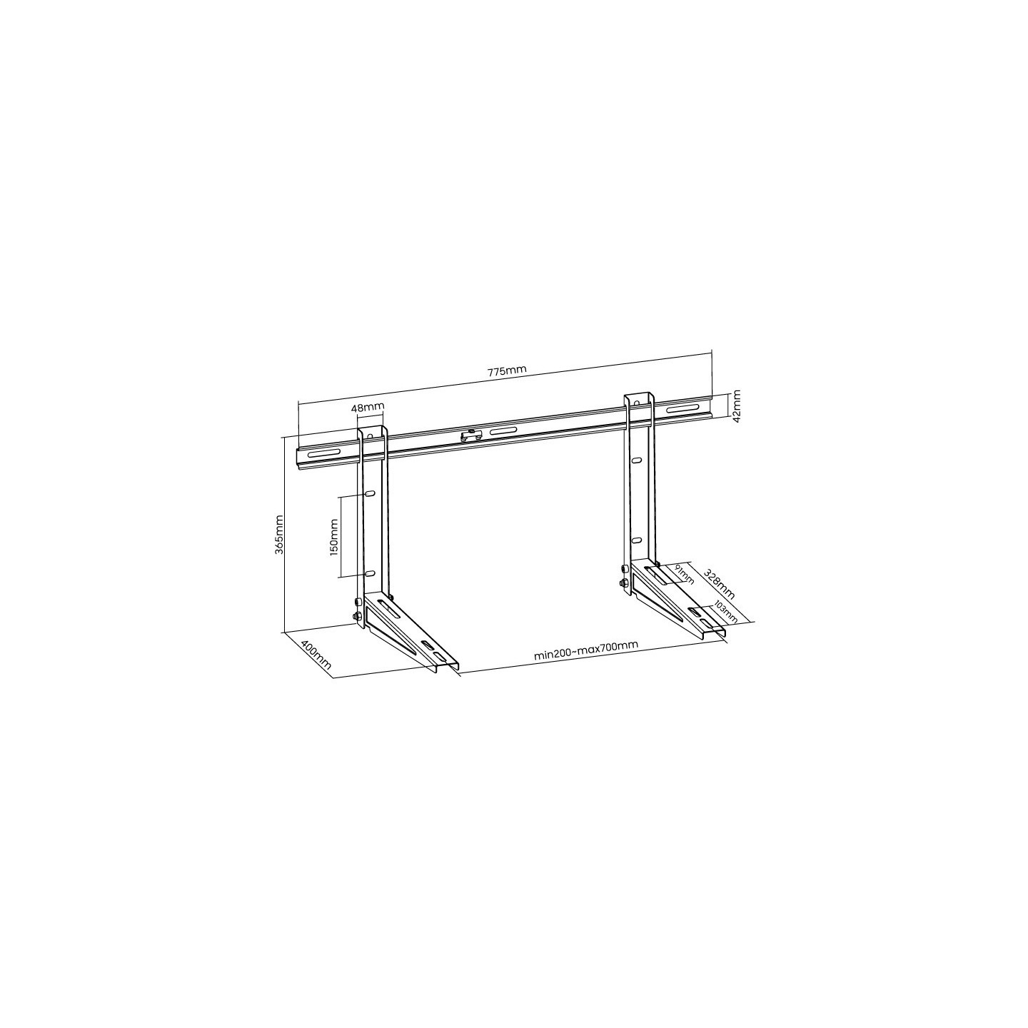 Superior Air Fix Pro - SUPSAW002 - Universal Air Condition Bracket — Buy in Cyprus with Fast Delivery