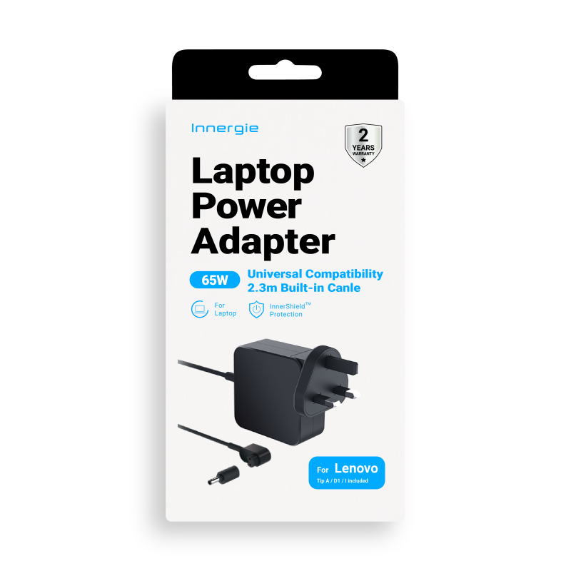 Buy Innergie Laptop Power Adapter - 65U - UK for Lenovo in Cyprus, Nicosia, Limassol, Larnaka, Pafos